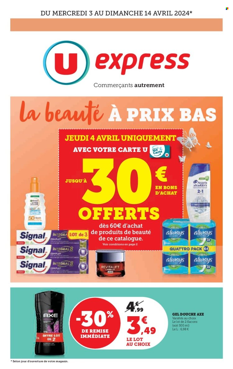 Catalogue U express - 03/04/2024 - 14/04/2024. Page 1