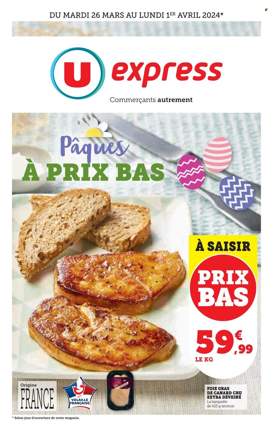 Catalogue U express - 26/03/2024 - 01/04/2024. Page 1