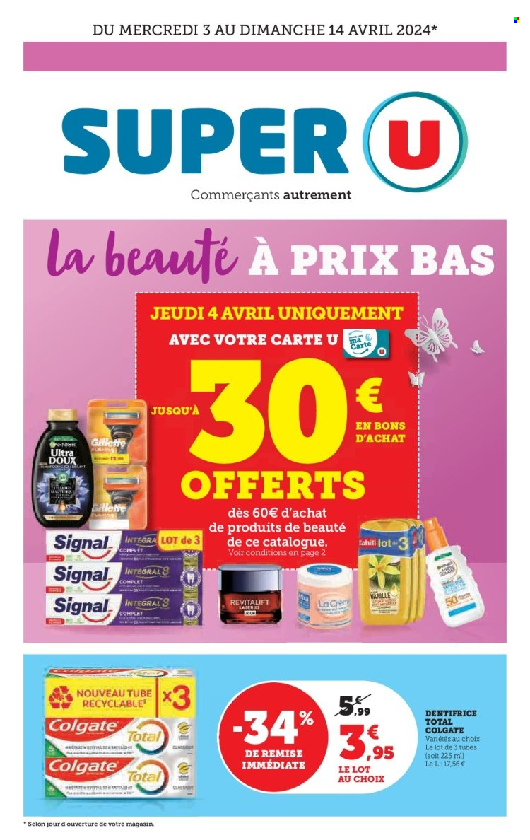 Catalogue SUPER U - 03/04/2024 - 14/04/2024. Page 1