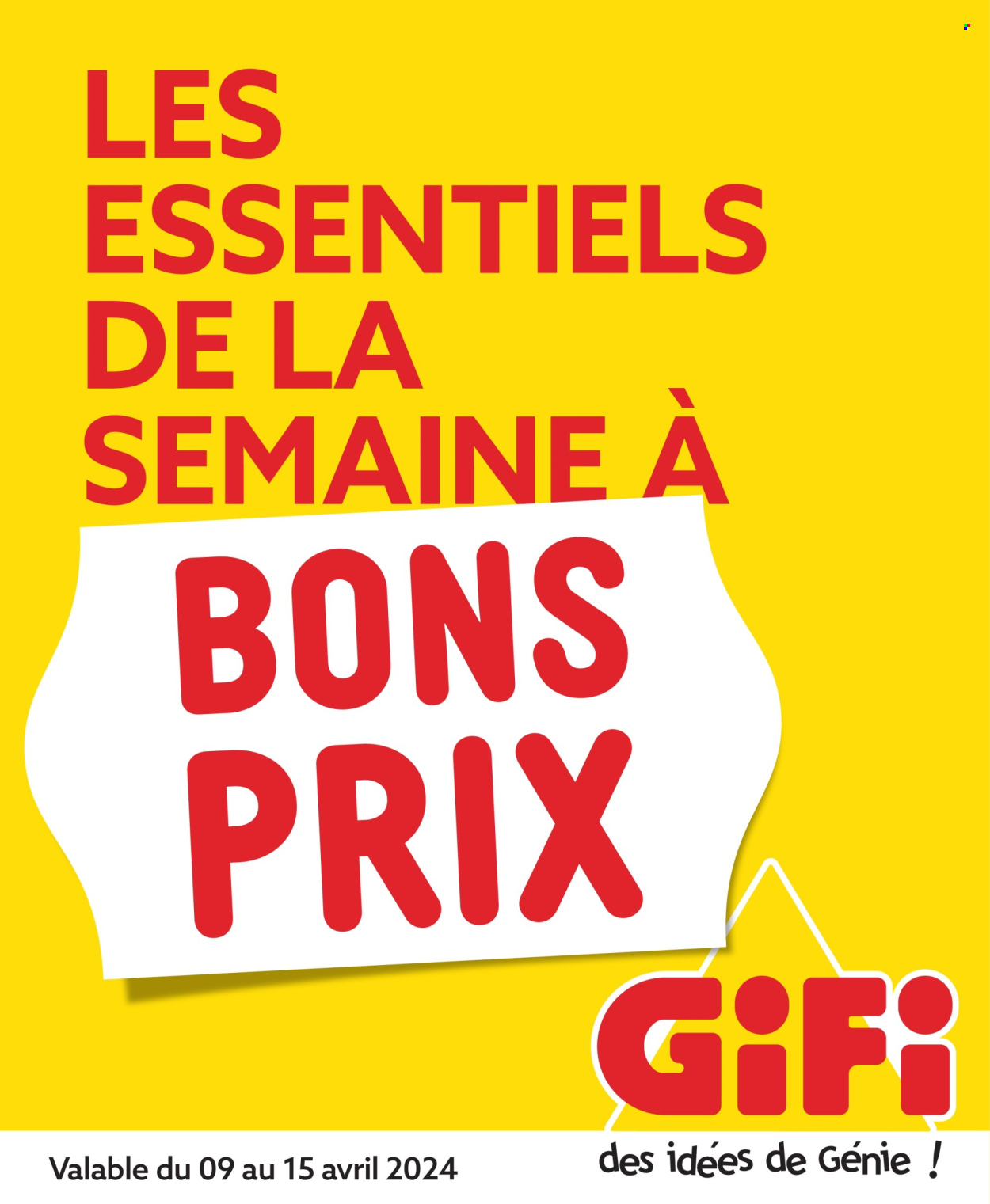 Catalogue GiFi - 09/04/2024 - 15/04/2024. Page 1