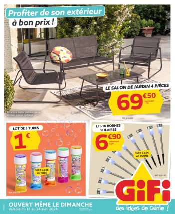 Catalogue GiFi - 16/04/2024 - 24/04/2024.