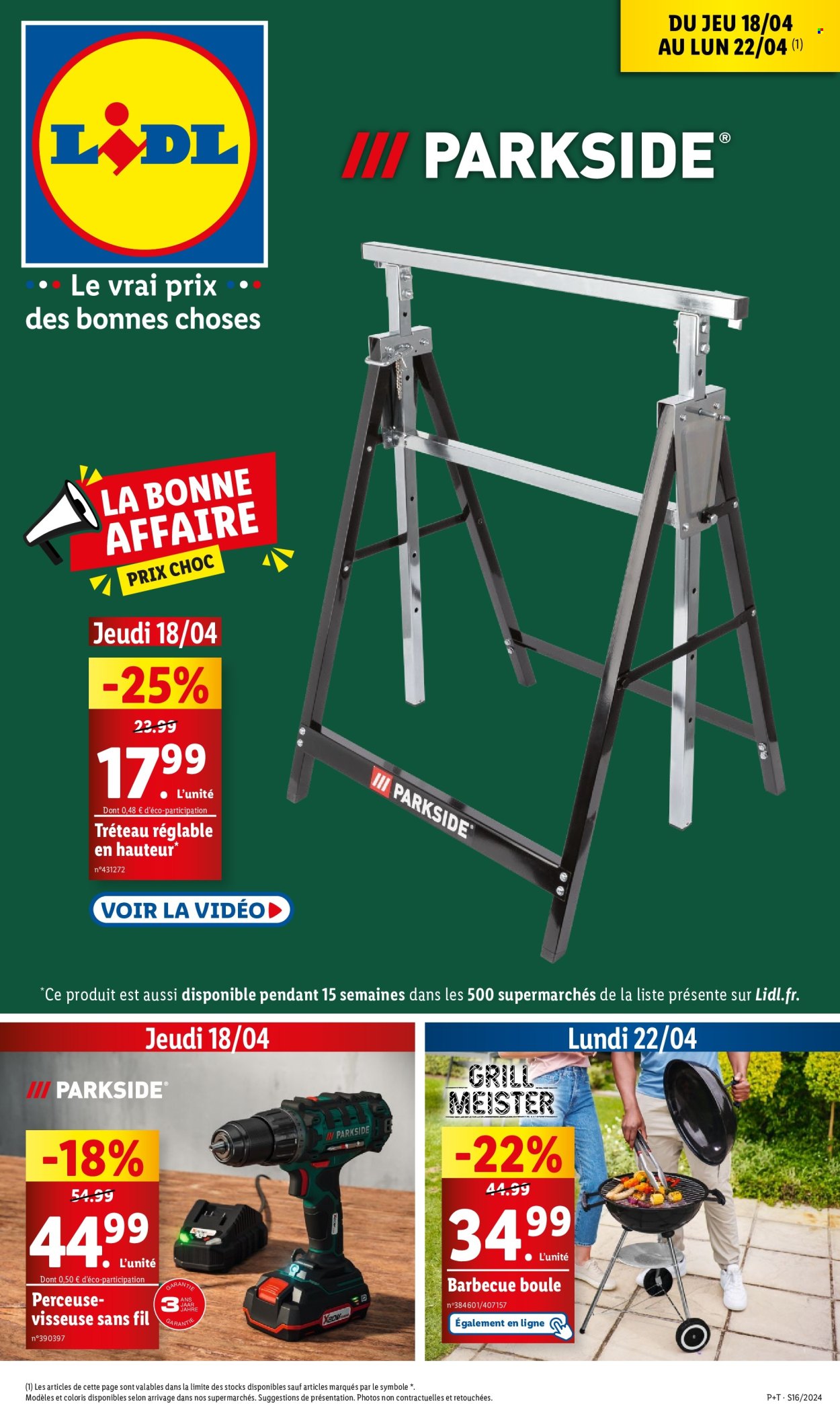 Catalogue Lidl - 18/04/2024 - 22/04/2024. Page 1