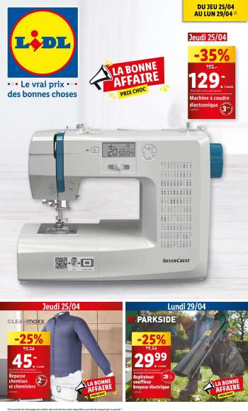 Catalogue Lidl - 25/04/2024 - 29/04/2024.