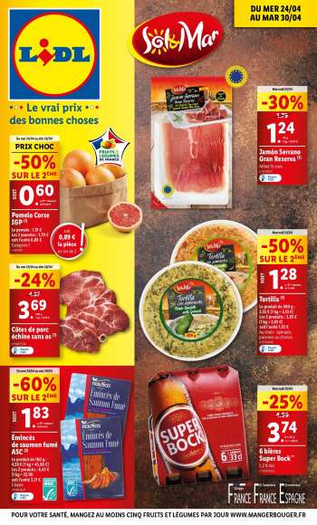 Catalogue Lidl - 24/04/2024 - 30/04/2024.