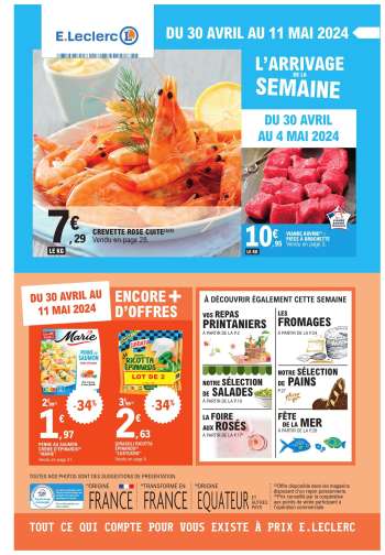 Catalogue E.Leclerc - 30/04/2024 - 11/05/2024.