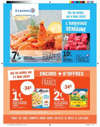 Catalogue E.Leclerc - 30/04/2024 - 04/05/2024.