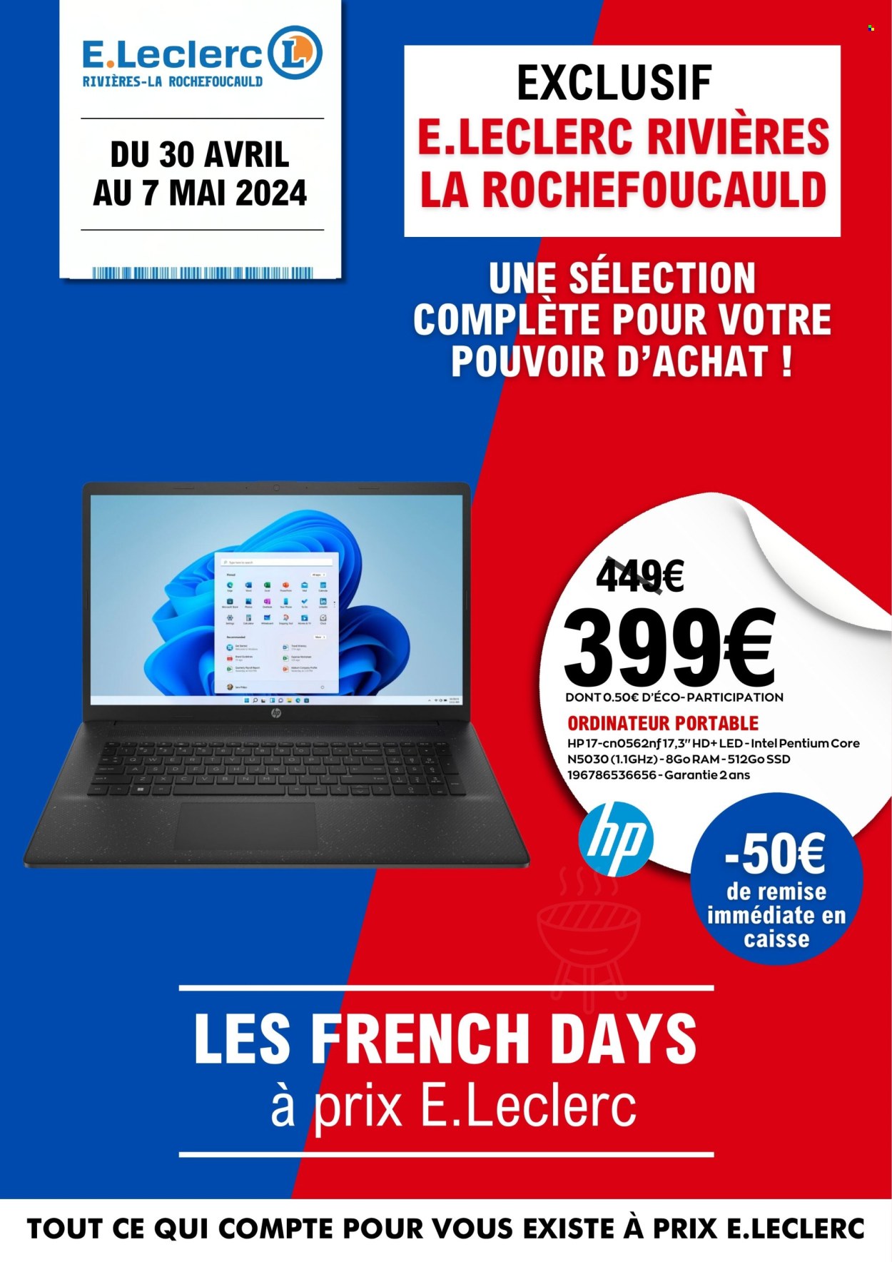 Catalogue E.Leclerc - 30/04/2024 - 07/05/2024. Page 1