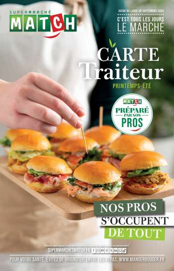 Catalogue Supermarché Match - 15/04/2024 - 30/09/2024.