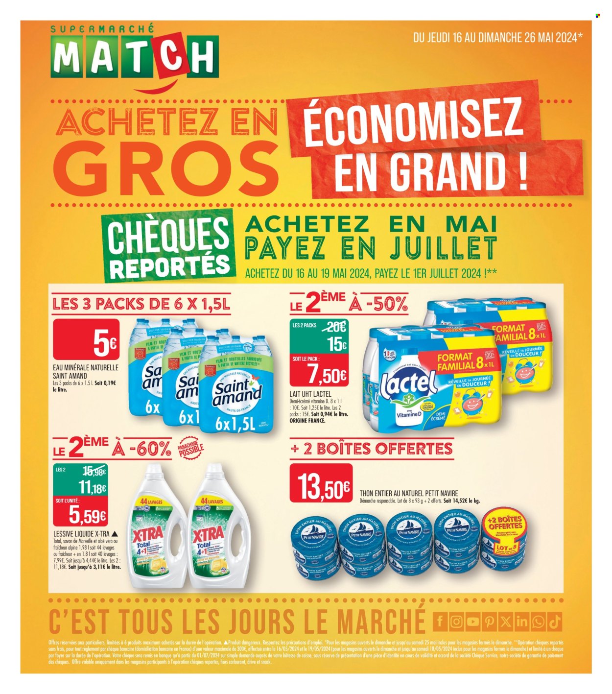 Catalogue Supermarché Match - 16/05/2024 - 26/05/2024. Page 1