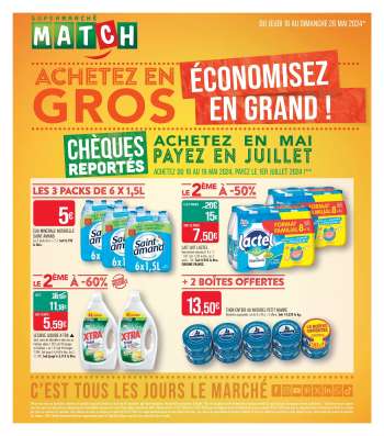 Catalogue Supermarché Match - 16/05/2024 - 26/05/2024.