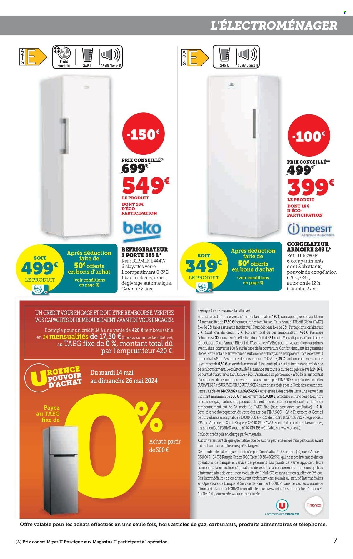 Catalogue SUPER U - 14/05/2024 - 26/05/2024. Page 7