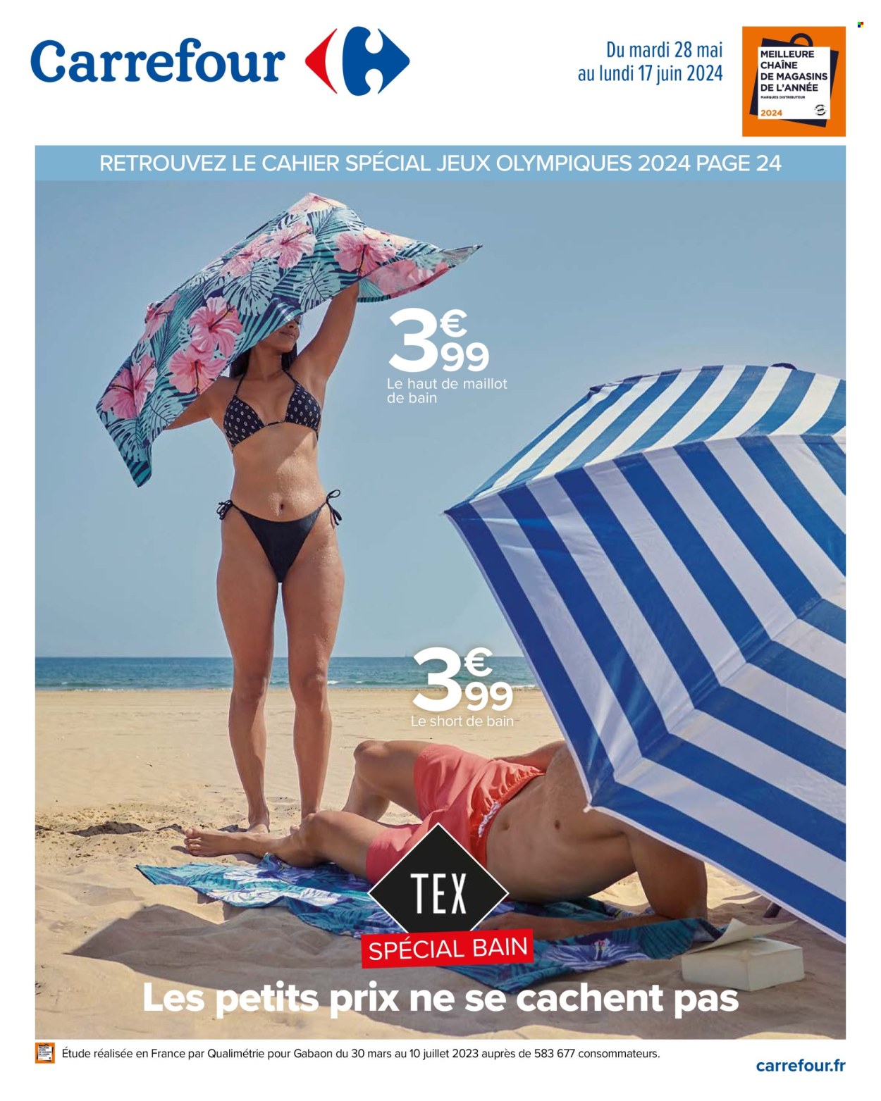 Catalogue Carrefour Hypermarchés - 28/05/2024 - 17/06/2024. Page 1