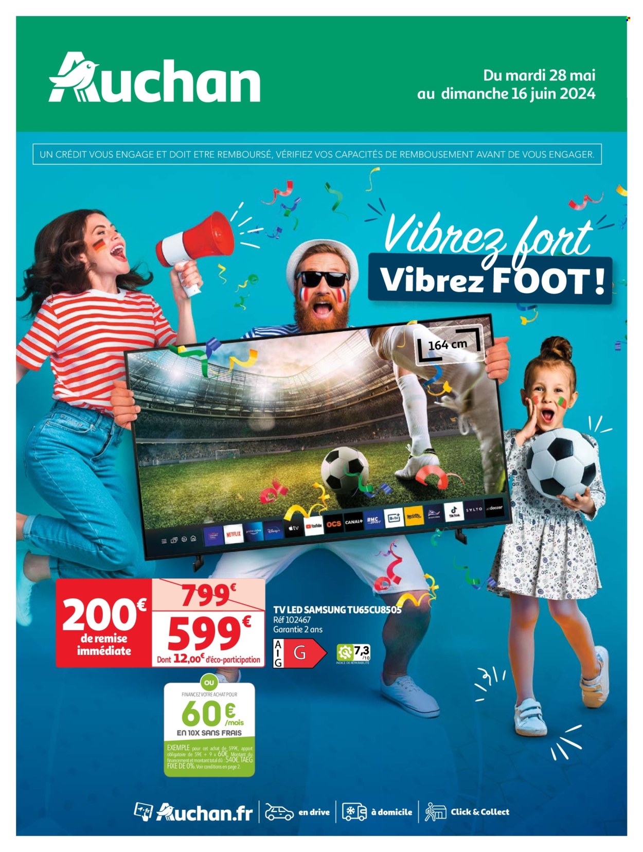 Catalogue Auchan - 28/05/2024 - 16/06/2024. Page 1