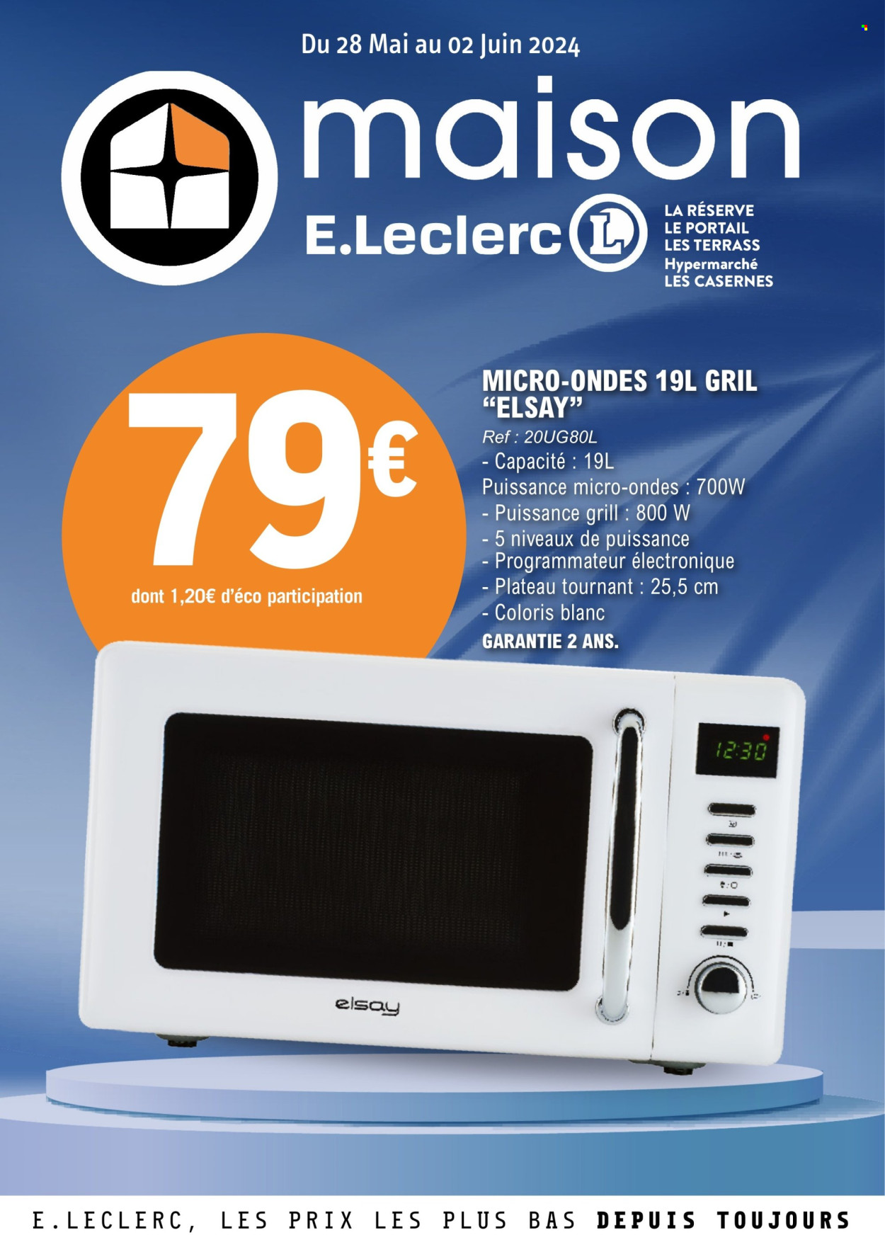 Catalogue E.Leclerc - 28/05/2024 - 02/06/2024. Page 1