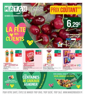 Catalogue Supermarché Match - 04/06/2024 - 16/06/2024.