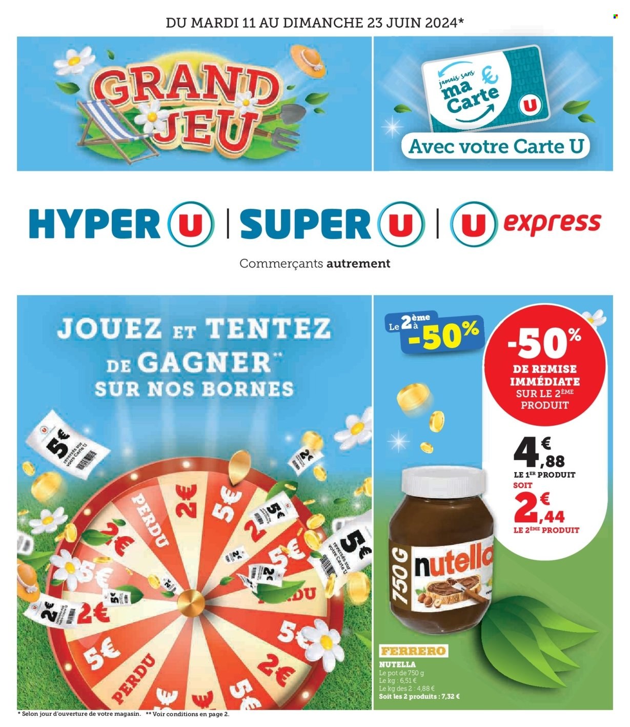 Catalogue Magasins U - 11/06/2024 - 23/06/2024. Page 1