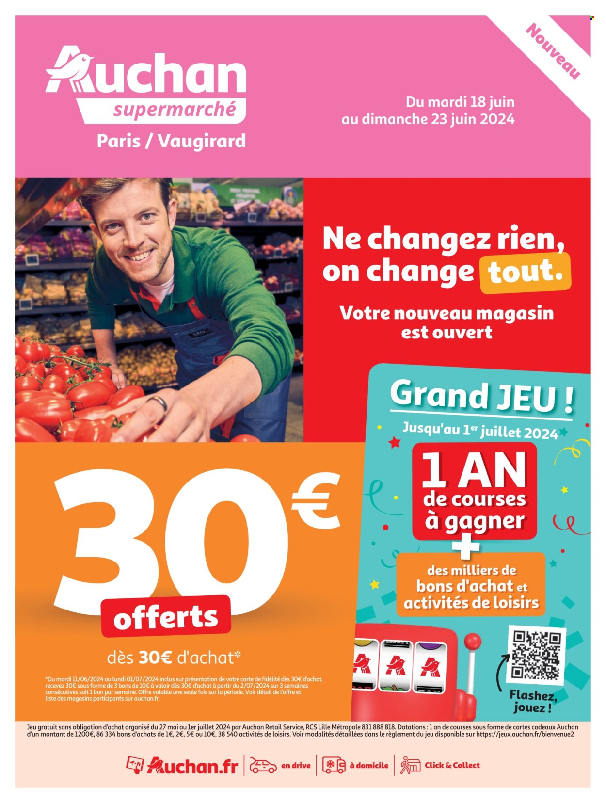 Catalogue Auchan - 18/06/2024 - 23/06/2024. Page 1