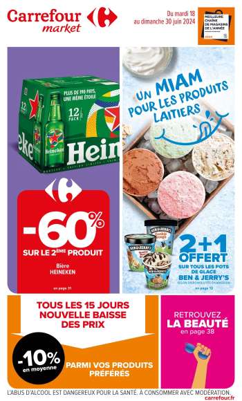 Catalogue Carrefour Market - 18/06/2024 - 30/06/2024.