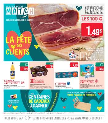 Catalogue Supermarché Match - 18/06/2024 - 30/06/2024.