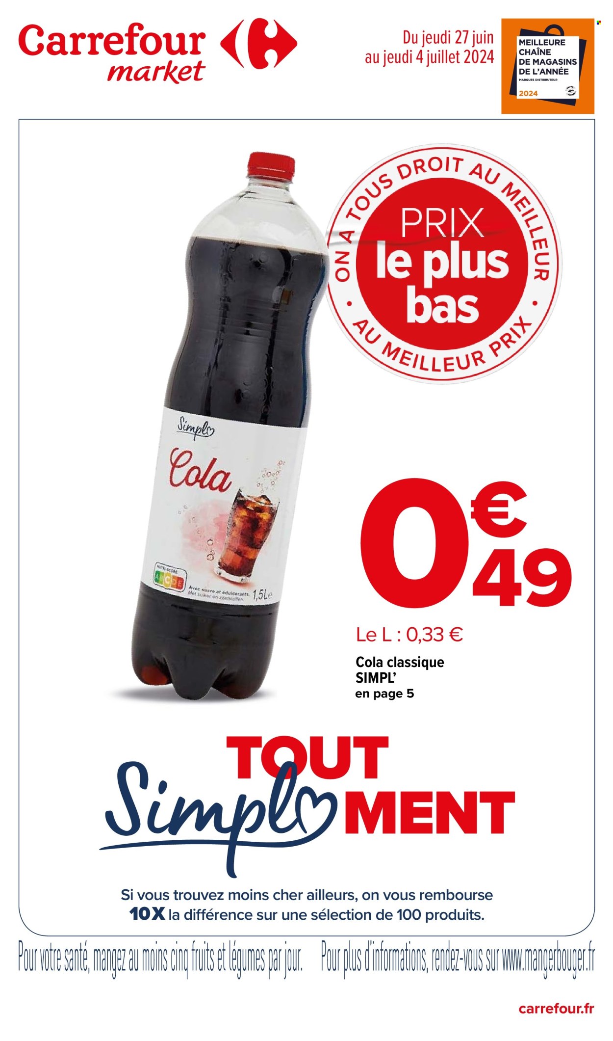 Catalogue Carrefour Market - 27/06/2024 - 04/07/2024. Page 1