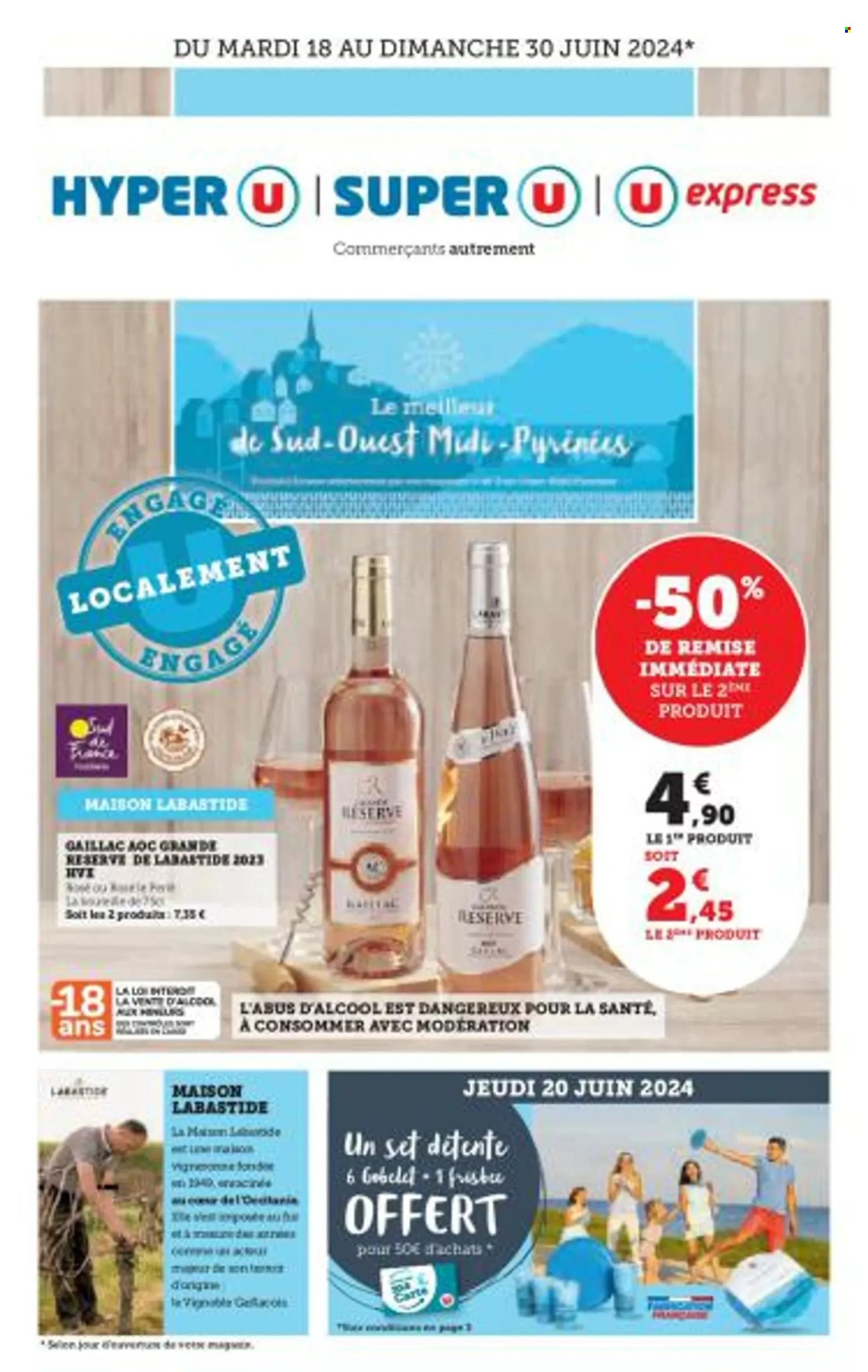 Catalogue Magasins U - 18/06/2024 - 30/06/2024. Page 1