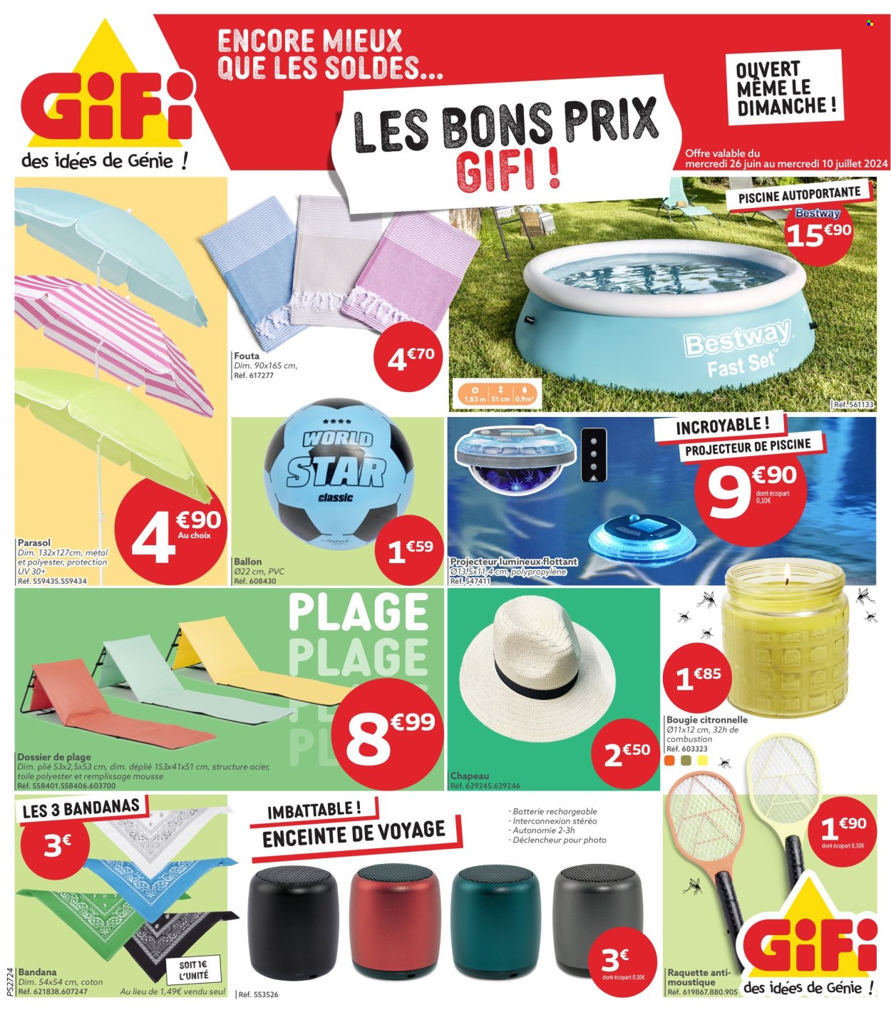 Catalogue GiFi - 26/06/2024 - 10/07/2024. Page 1