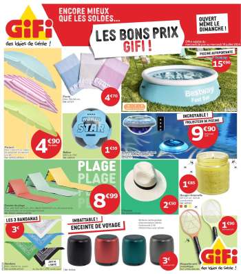 Catalogue GiFi - 26/06/2024 - 10/07/2024.