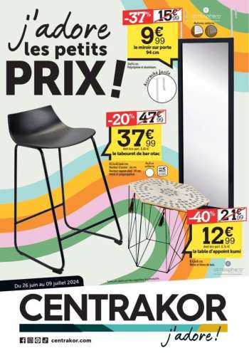 Catalogue Centrakor - 26/06/2024 - 09/07/2024.