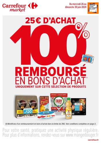 Catalogue Carrefour Market - 26/06/2024 - 30/06/2024.
