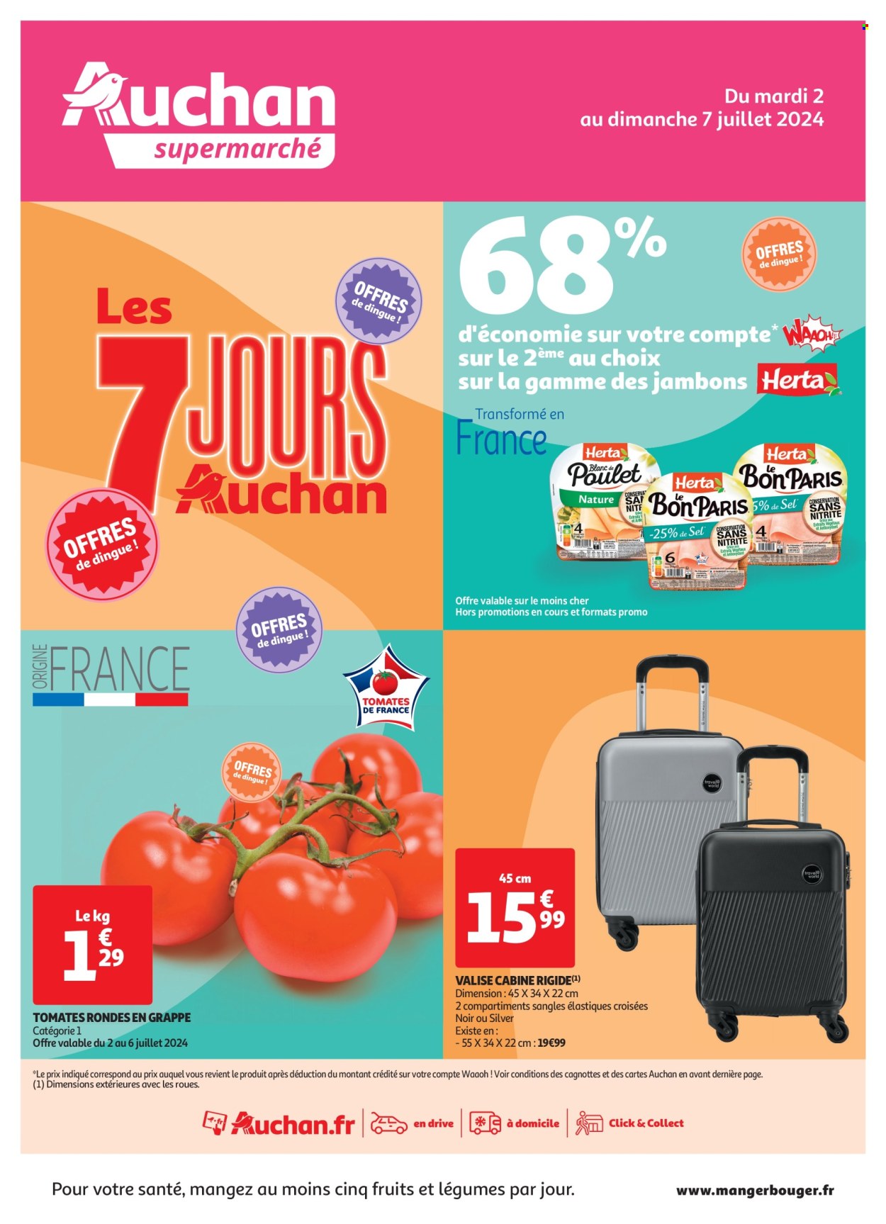 Catalogue Auchan - 02/07/2024 - 07/07/2024. Page 1
