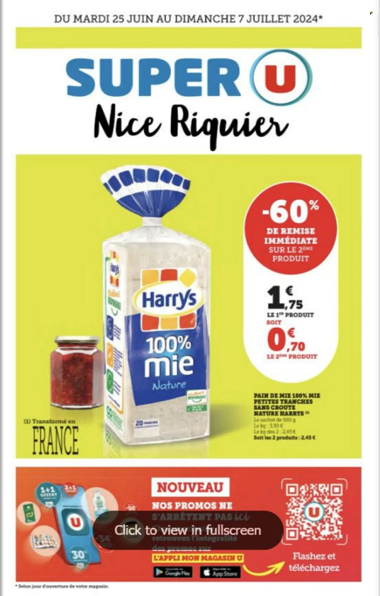 Catalogue SUPER U - 25/06/2024 - 07/07/2024. Page 1