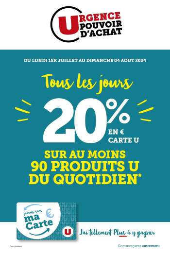 Catalogue U express - 01/07/2024 - 04/08/2024.