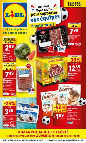 Catalogue Lidl - 10/07/2024 - 16/07/2024.
