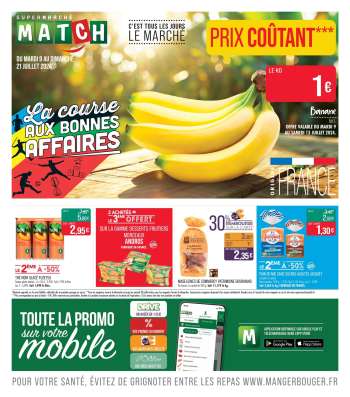 Catalogue Supermarché Match - 09/07/2024 - 21/07/2024.