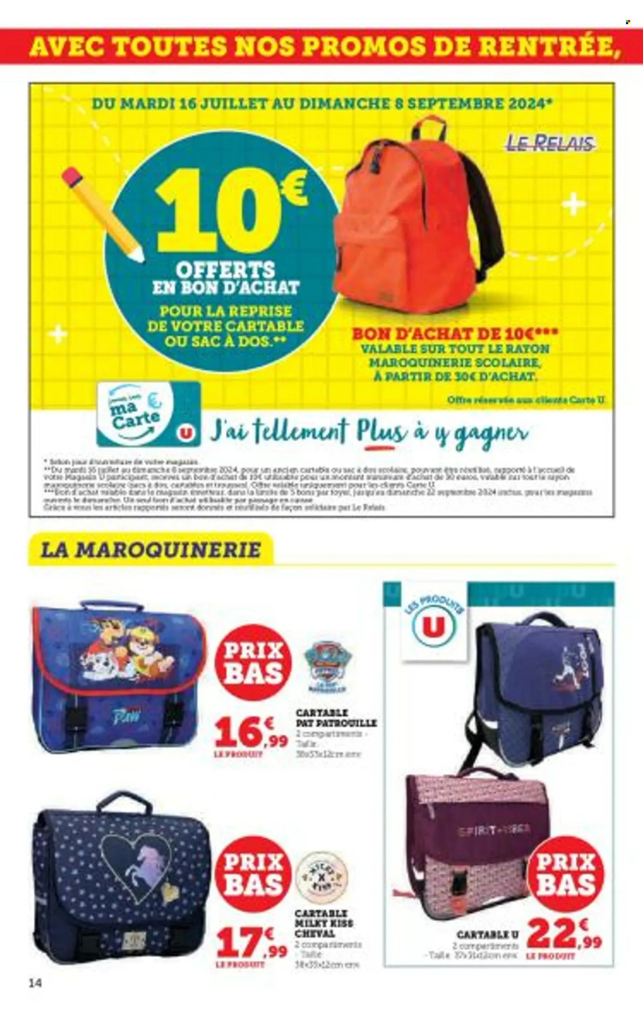 Catalogue SUPER U - 16/07/2024 - 04/08/2024. Page 14