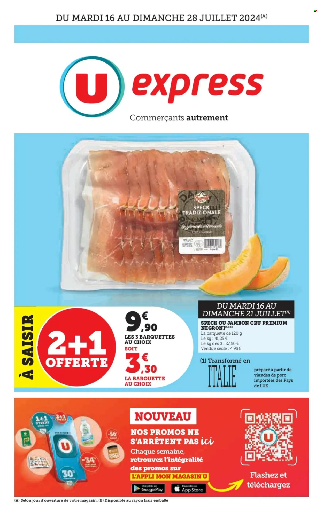 Catalogue U express - 16/07/2024 - 28/07/2024. Page 1