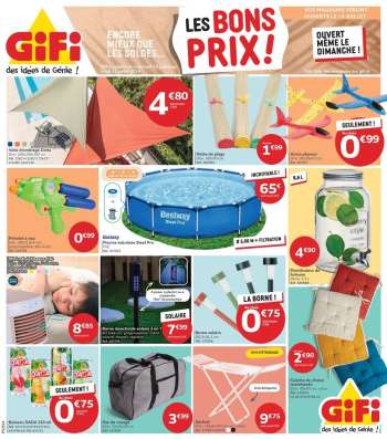 Catalogue GiFi - 10/07/2024 - 22/07/2024.