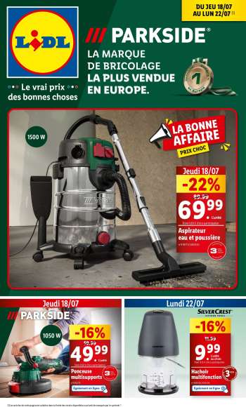 Catalogue Lidl - 18/07/2024 - 22/07/2024.