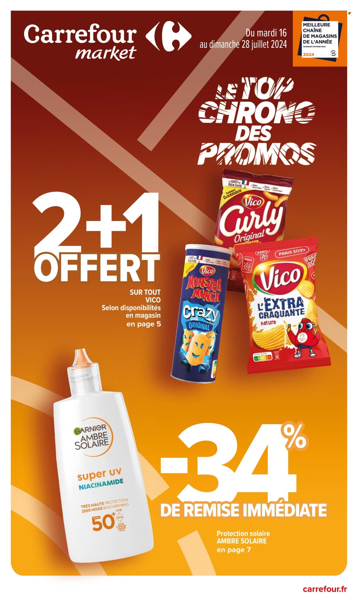 Catalogue Carrefour Market - 16/07/2024 - 28/07/2024. Page 1