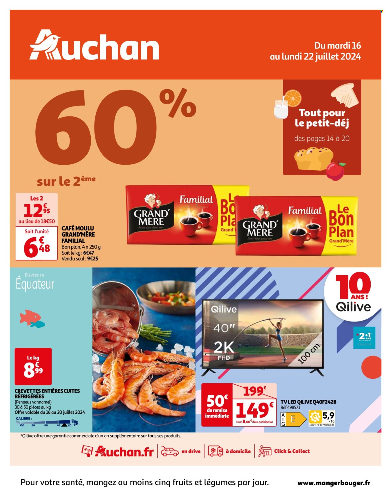 Catalogue Auchan - 16/07/2024 - 22/07/2024. Page 1