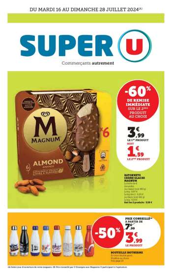 Catalogue SUPER U - 16/07/2024 - 28/07/2024.