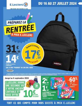 Catalogue E.Leclerc - 16/07/2024 - 27/07/2024.