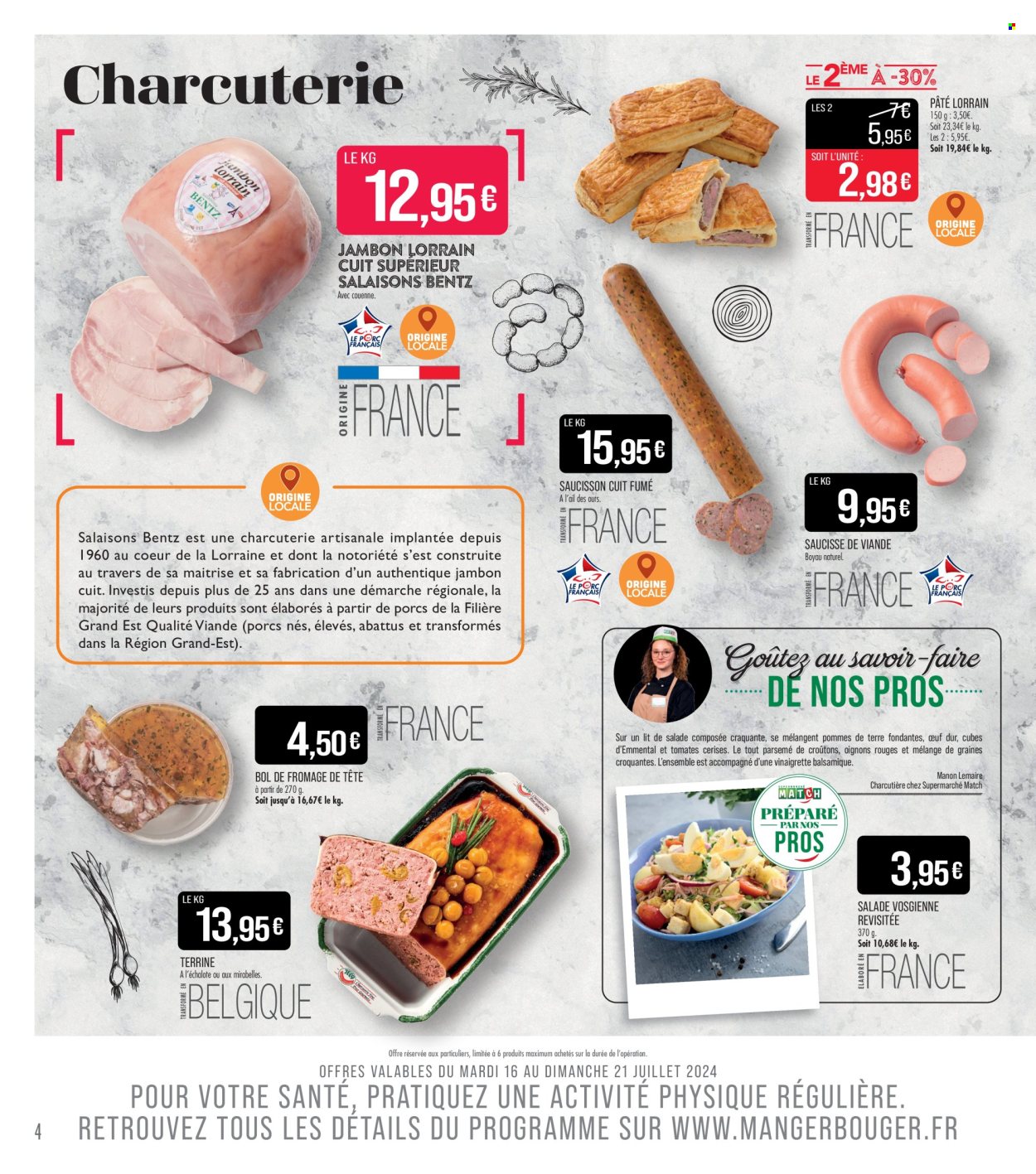 Catalogue Supermarché Match - 16/07/2024 - 28/07/2024. Page 4