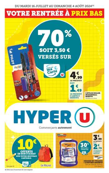 Catalogue HYPER U - 16/07/2024 - 04/08/2024.