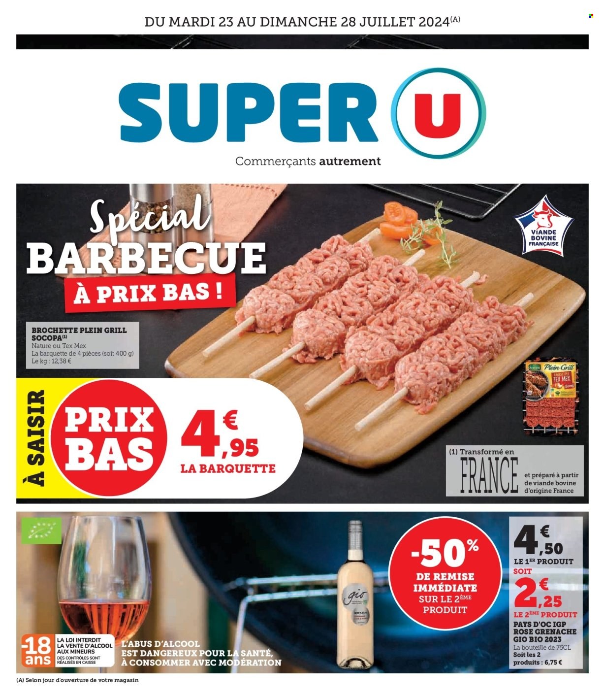Catalogue SUPER U - 23/07/2024 - 28/07/2024. Page 1