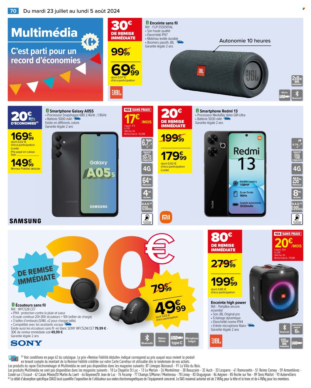Catalogue Carrefour Hypermarchés - 23/07/2024 - 05/08/2024. Page 72