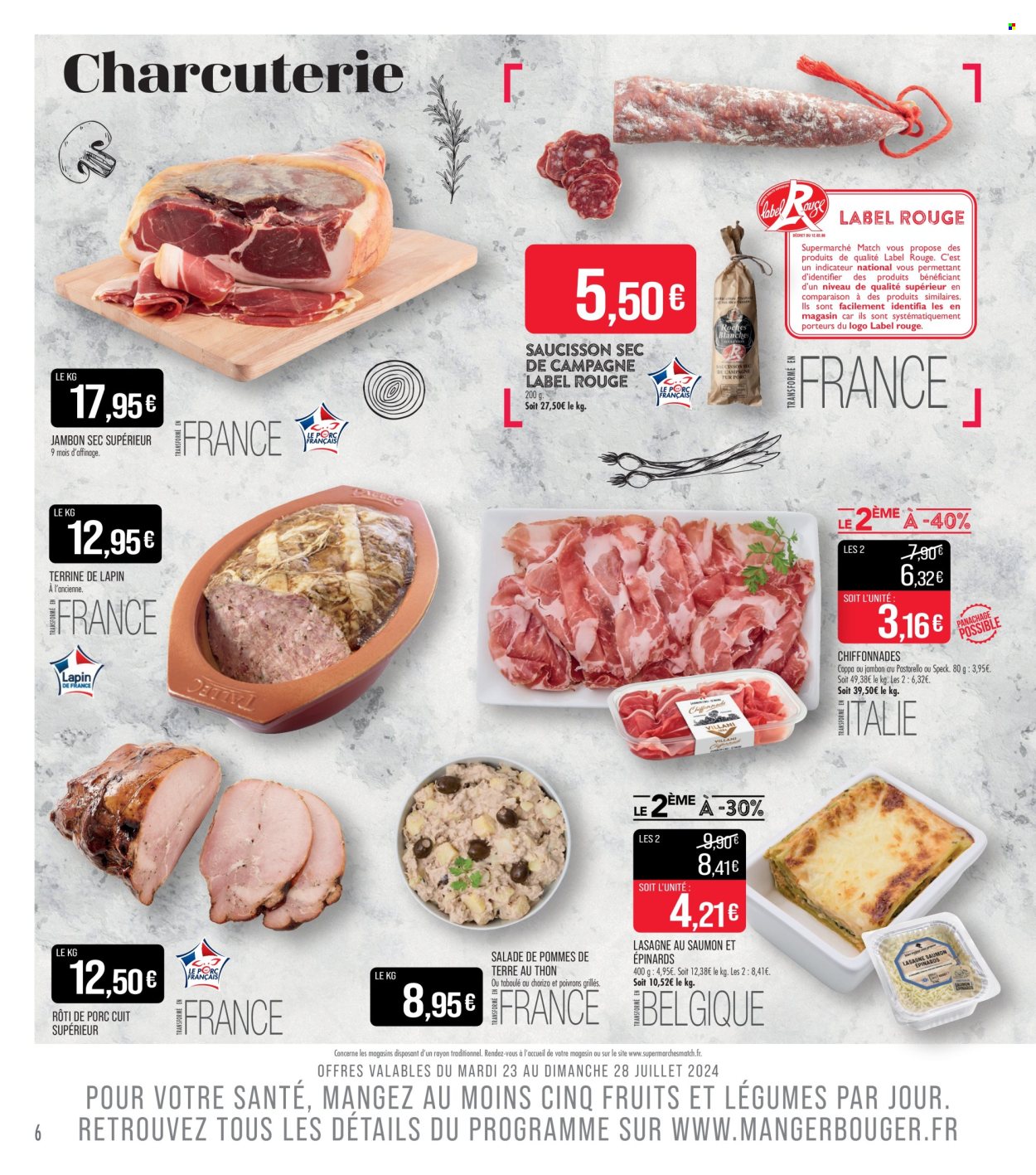 Catalogue Supermarché Match - 23/07/2024 - 04/08/2024. Page 6