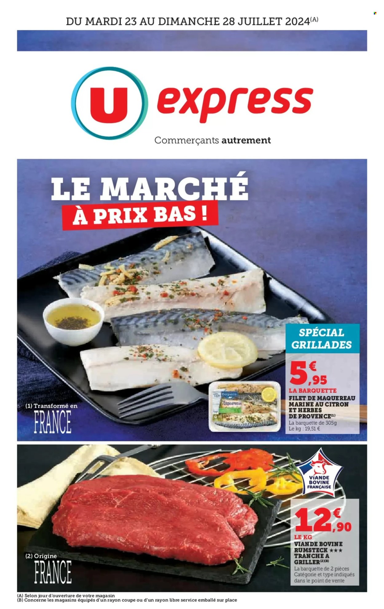 Catalogue U express - 23/07/2024 - 28/07/2024. Page 1