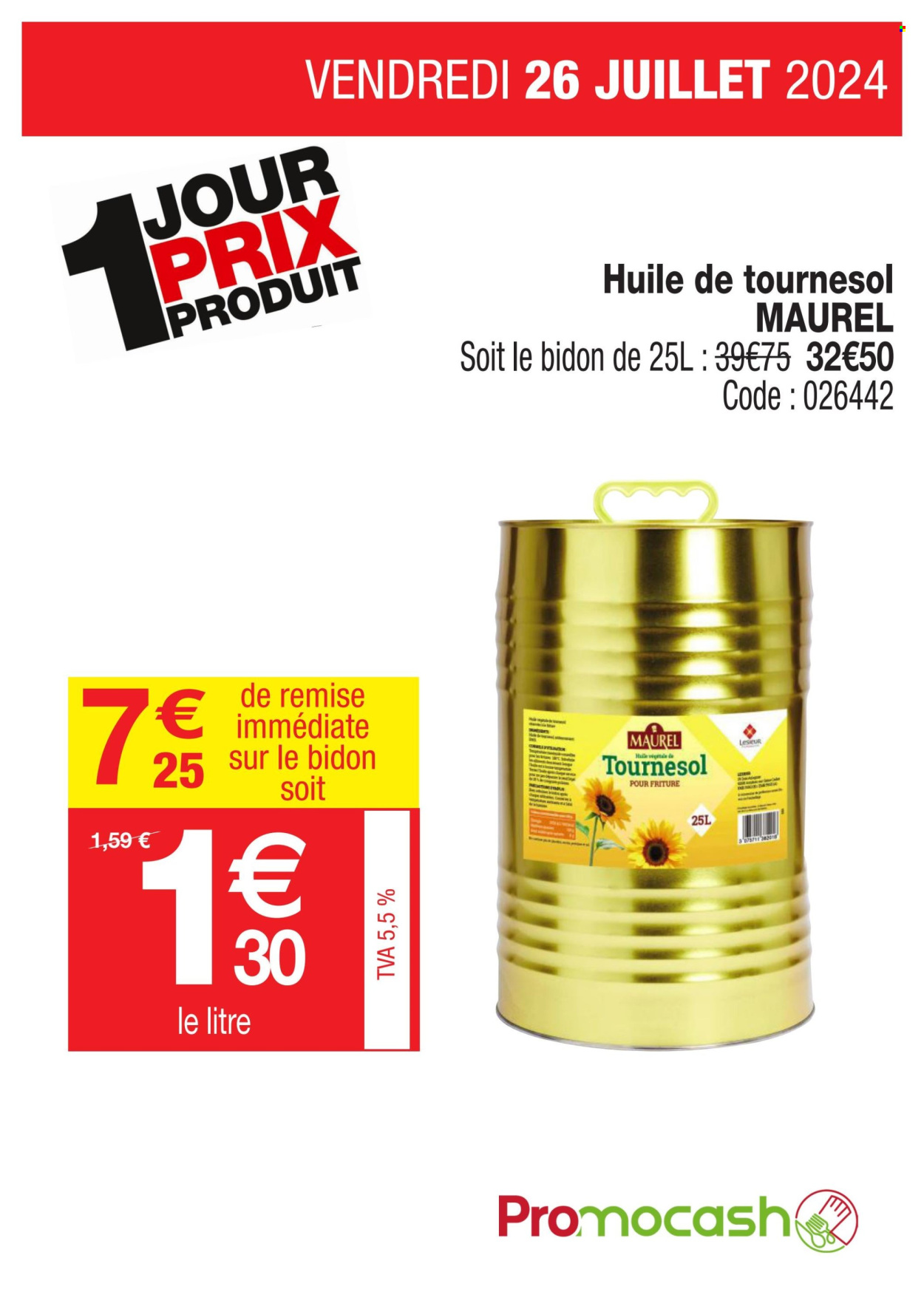 Catalogue Promocash - 26/07/2024 - 26/07/2024. Page 1