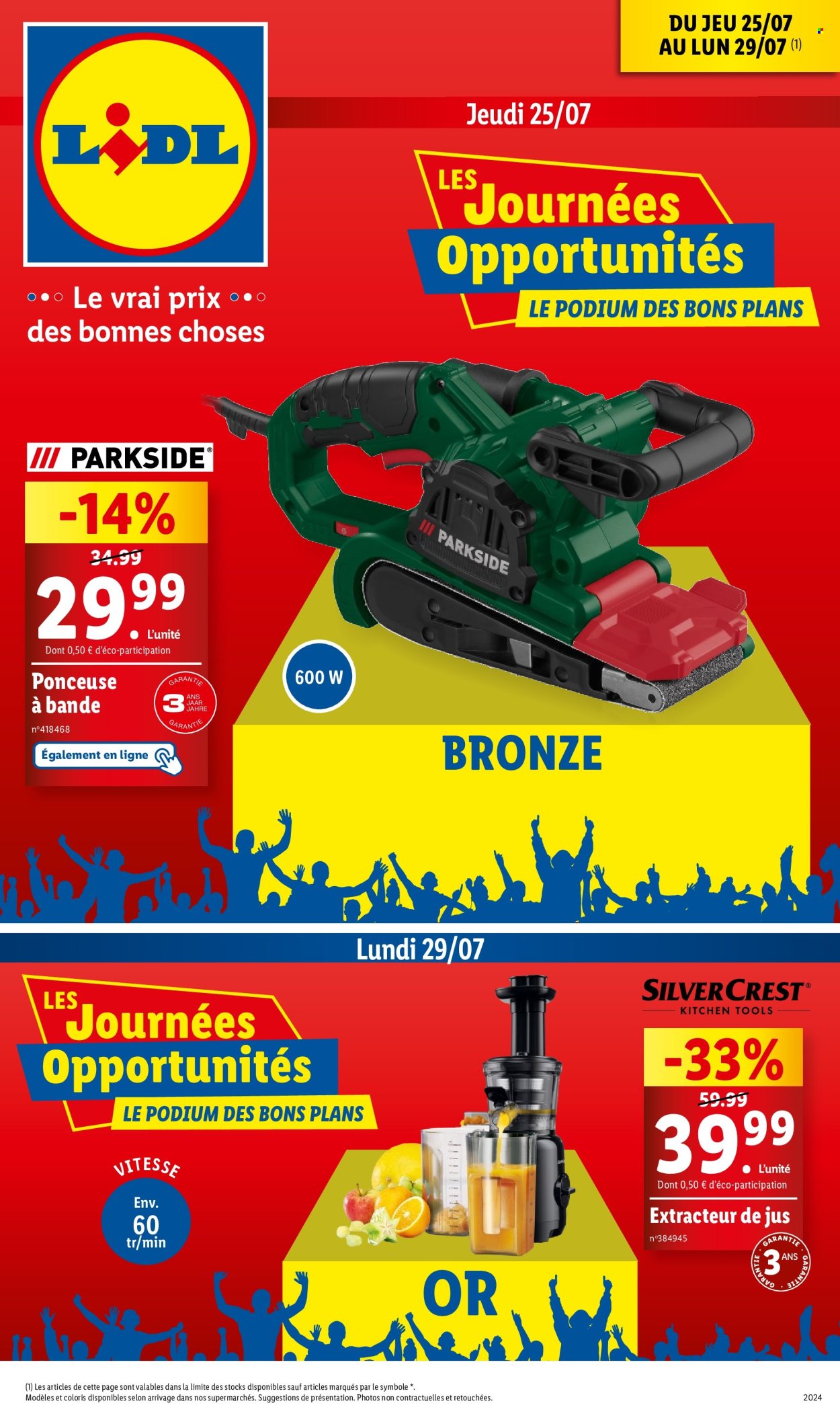 Catalogue Lidl - 25/07/2024 - 29/07/2024. Page 1